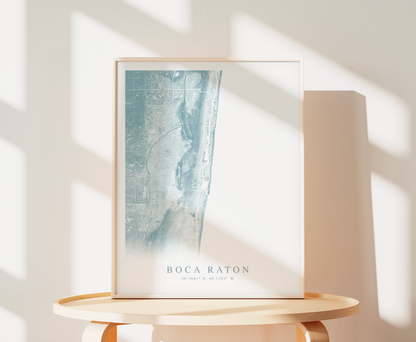 Boca Raton Map Print