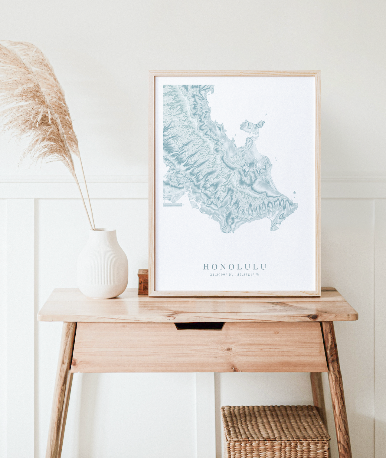 Honolulu Map Print