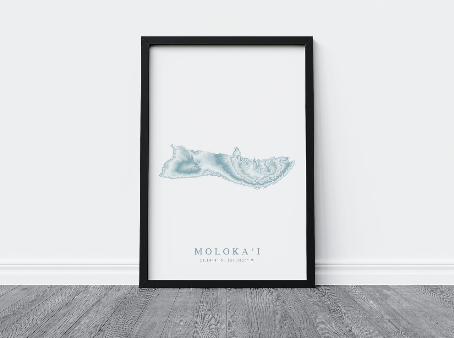 Molokai Map Print