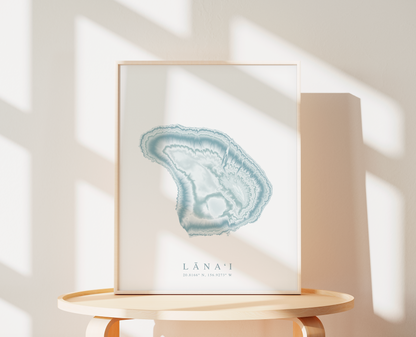 Lanai Map Print