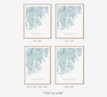 Dartmouth Map Print