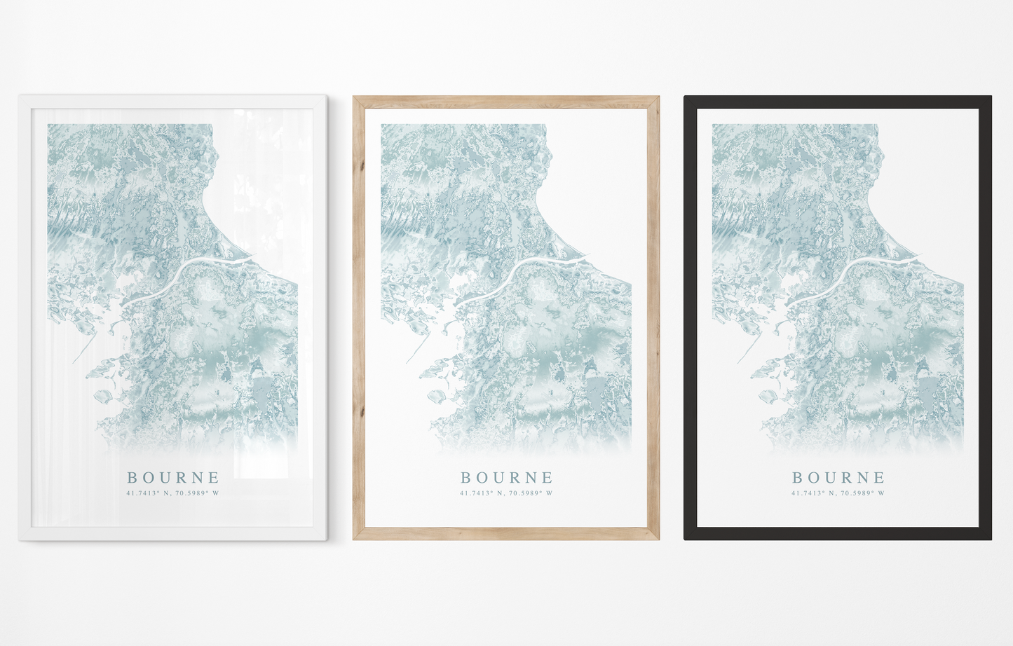 Bourne Map Print