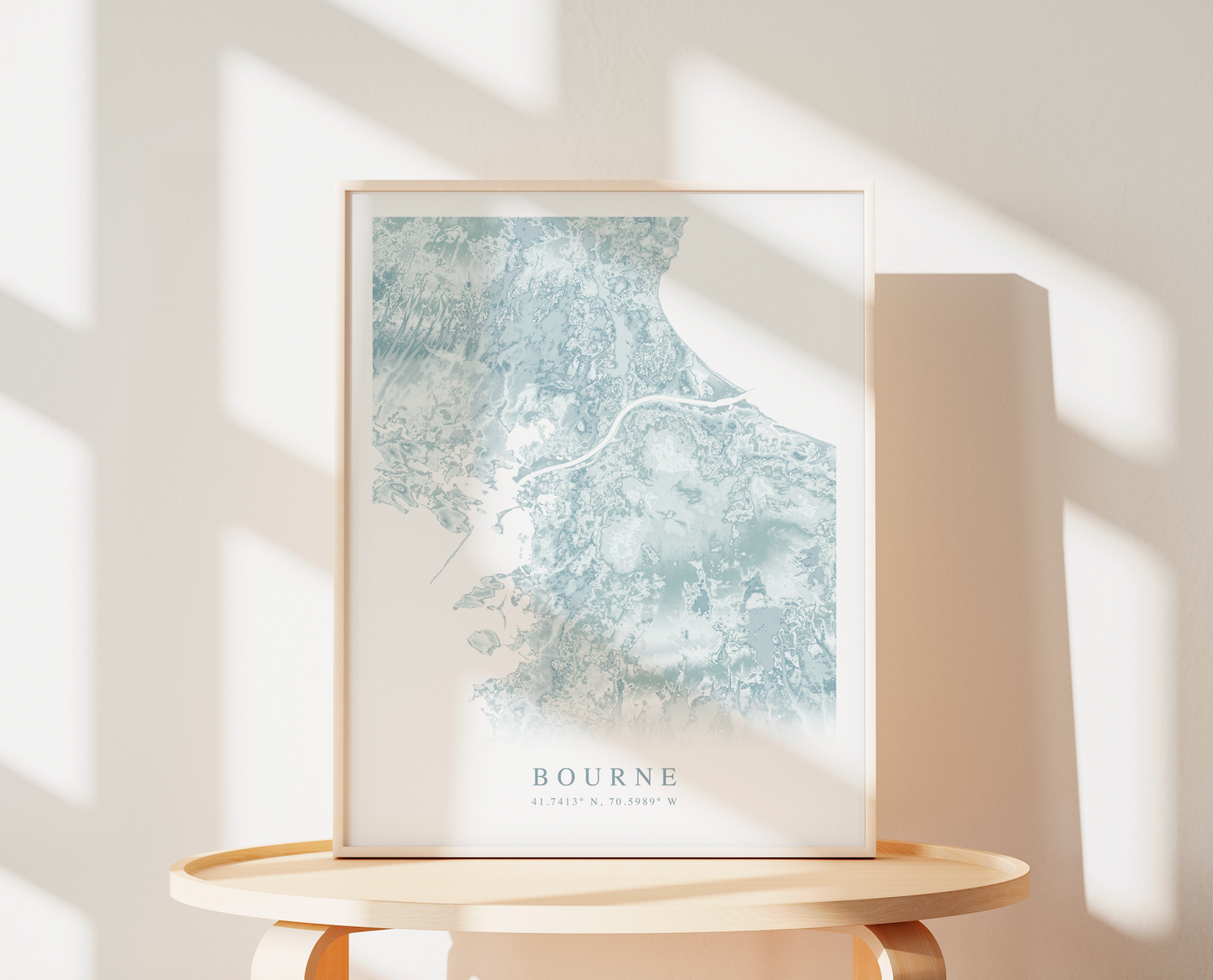 Bourne Map Print