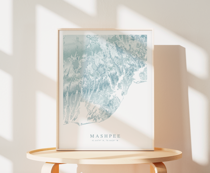 Mashpee Map Print