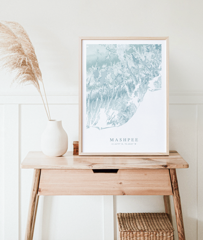 Mashpee Map Print