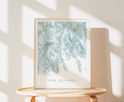 New Bedford Map Print