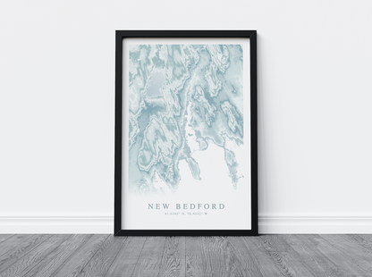 New Bedford Map Print