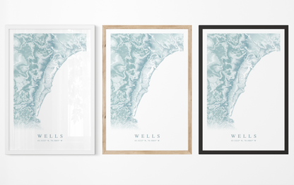 Wells Map Print