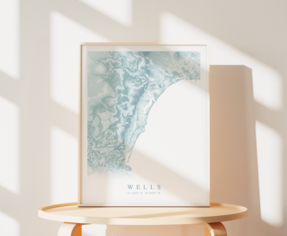 Wells Map Print