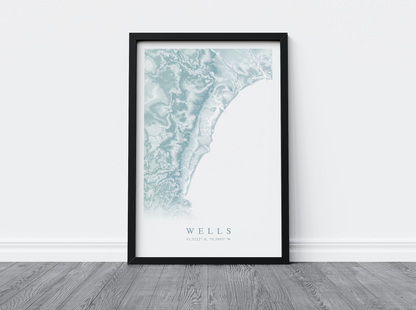 Wells Map Print