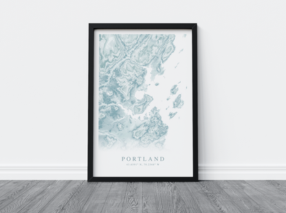 Portland Map Print