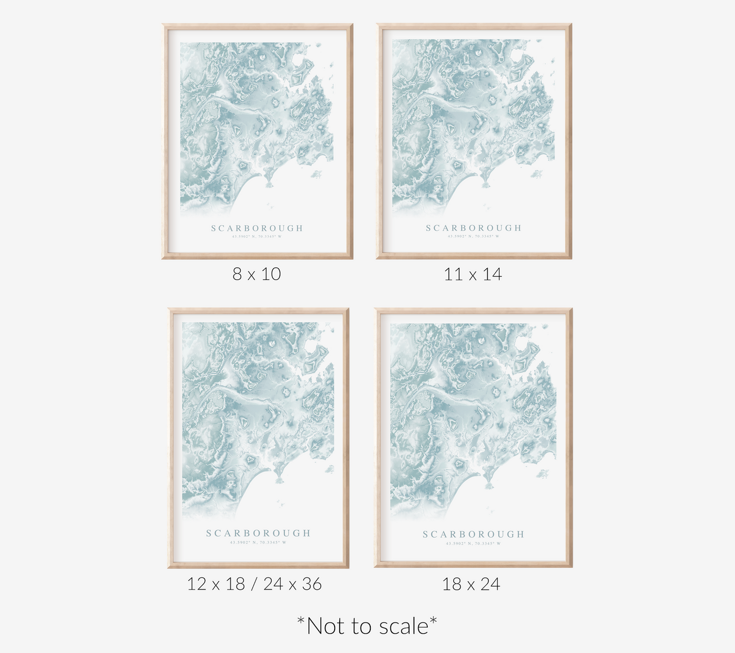 Scarborough Map Print