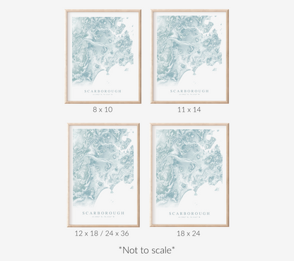 Scarborough Map Print