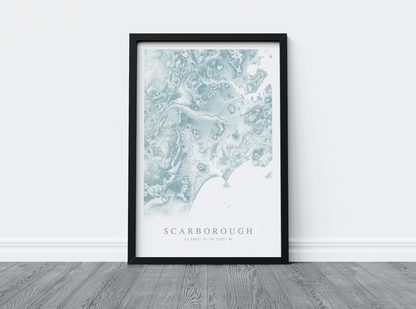 Scarborough Map Print