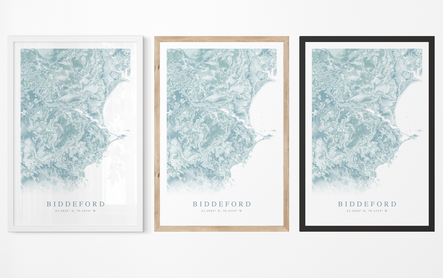 Biddeford Map Print