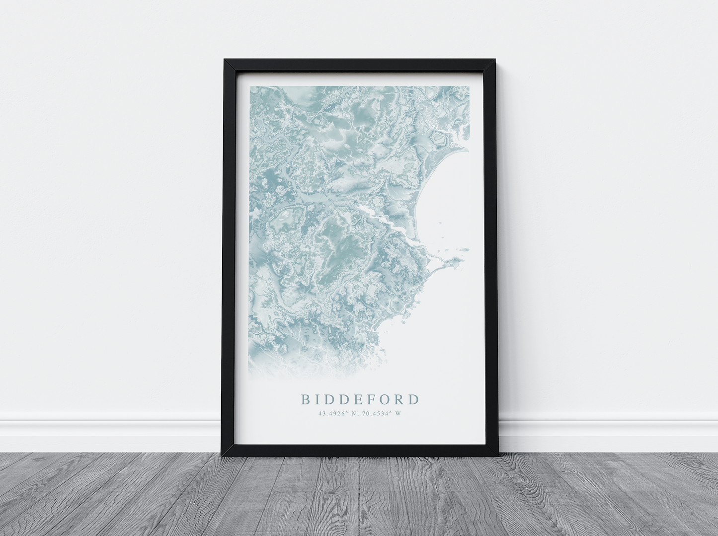 Biddeford Map Print