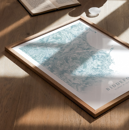 Biddeford Map Print