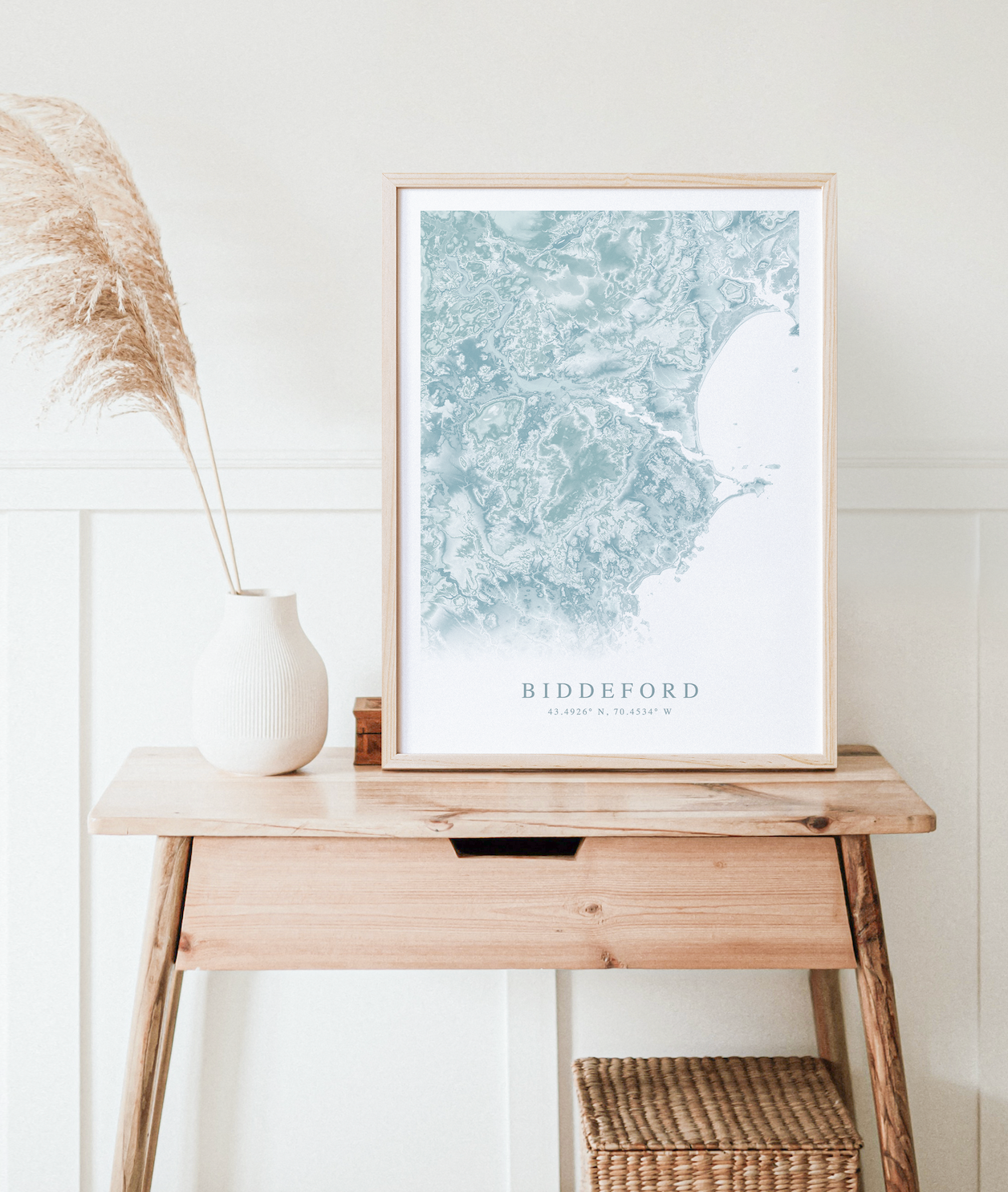 Biddeford Map Print