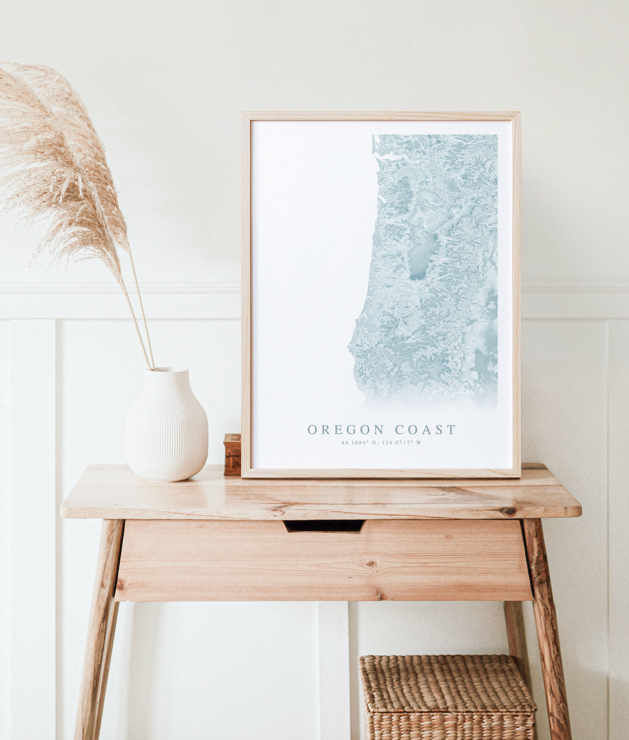 Oregon Coast Map Print