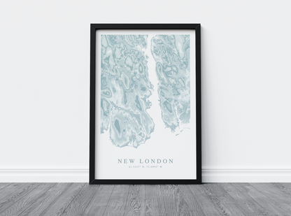 New London Map Print