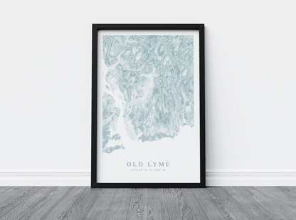 Old Lyme Map Print