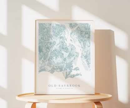 Old Saybrook Map Print