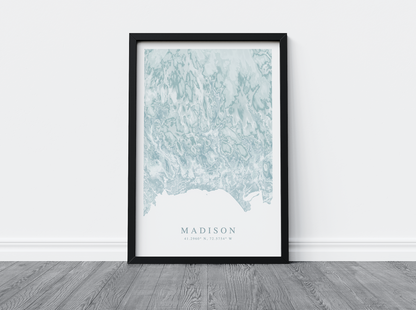 Madison CT Map Print