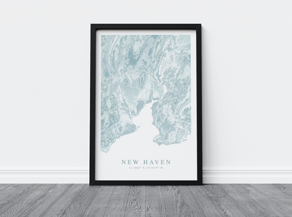 New Haven Map Print