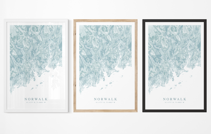 Norwalk Map Print