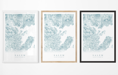 Salem Map Print