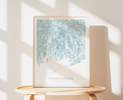 Stonington Map Print