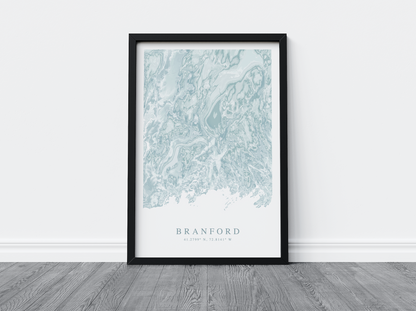 Branford Map Print