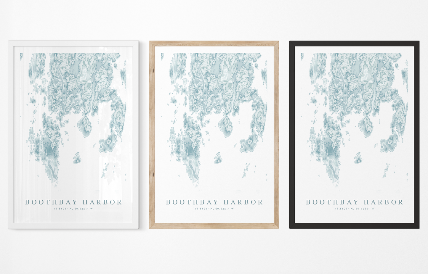 Boothbay Harbor Map Print