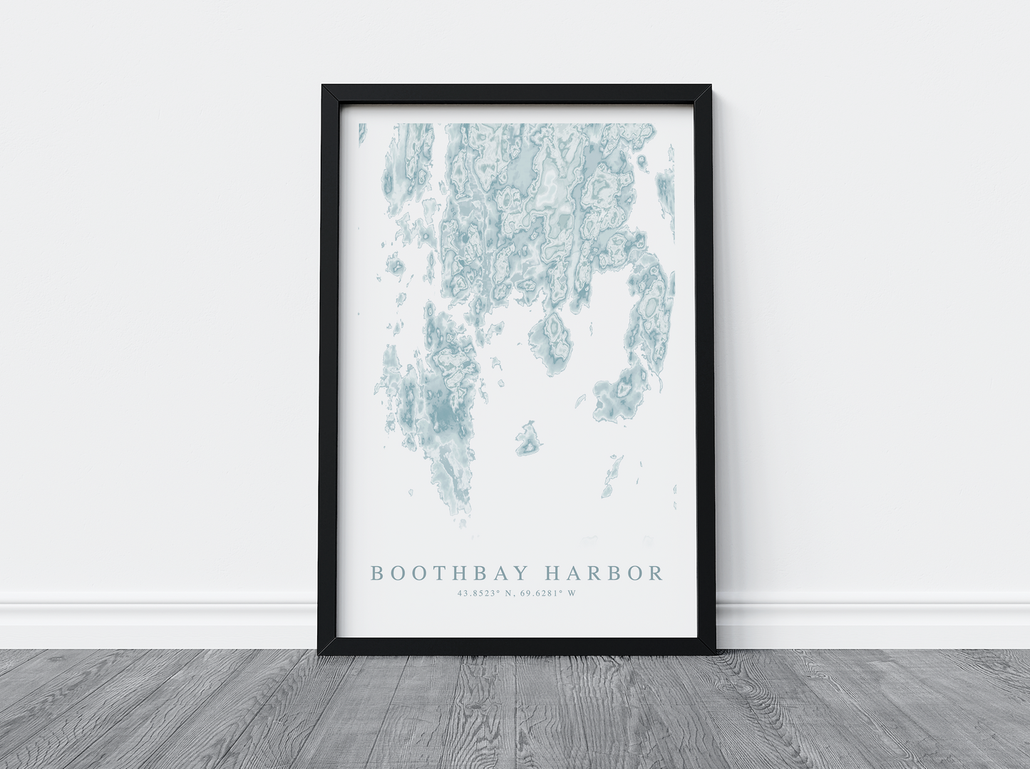 Boothbay Harbor Map Print