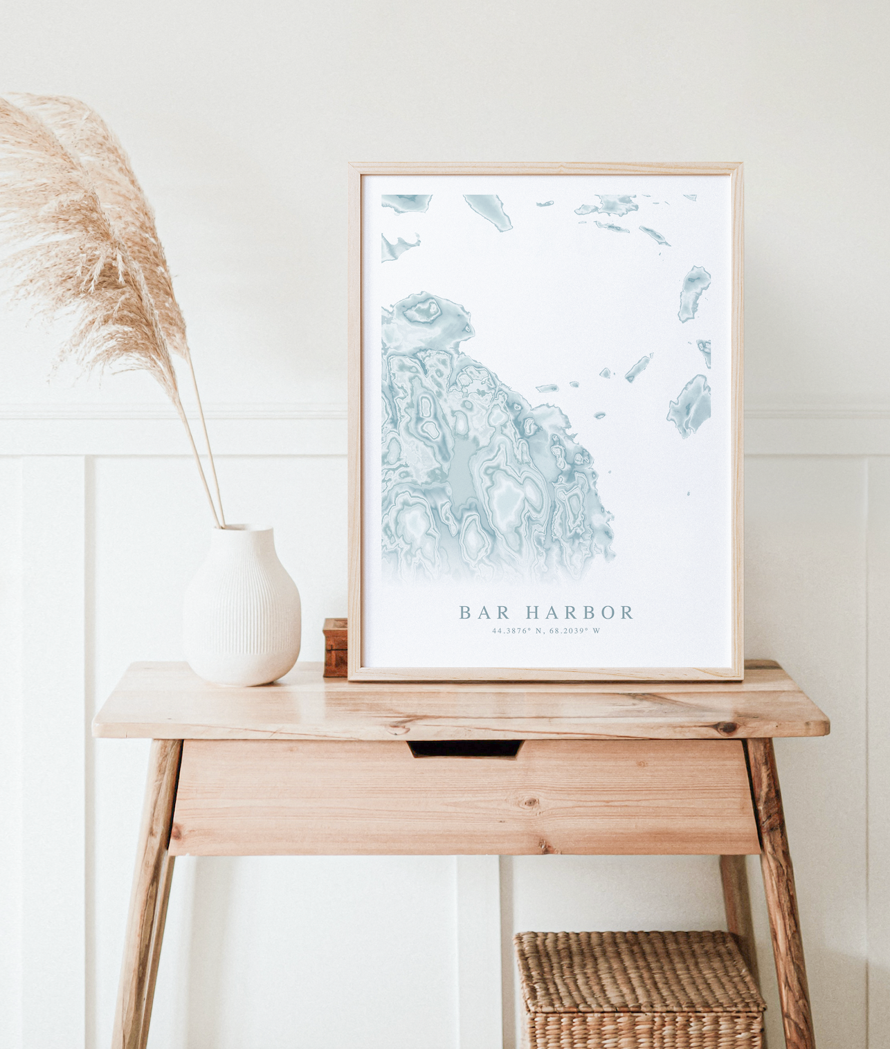 Bar Harbor Map Print