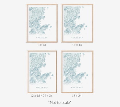 Rockland Map Print