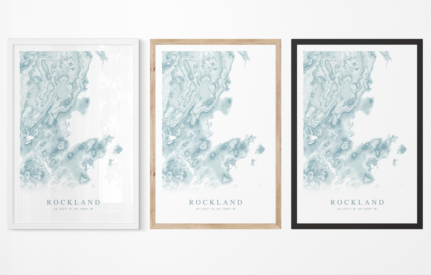 Rockland Map Print