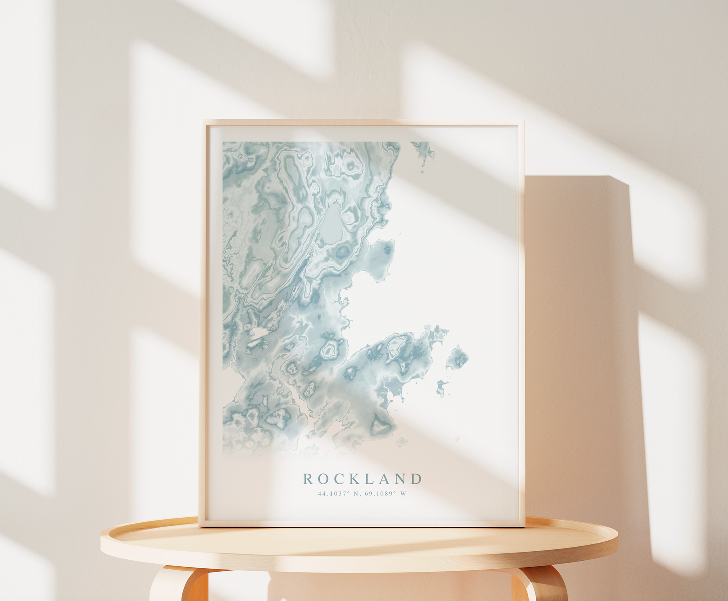 Rockland Map Print