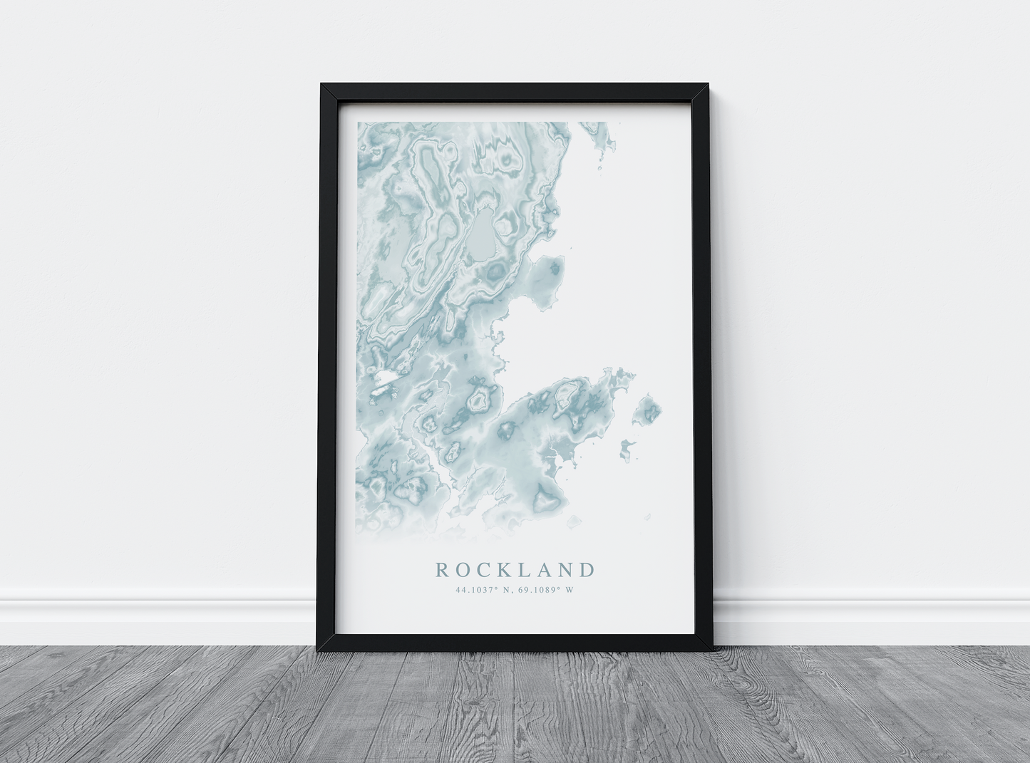 Rockland Map Print