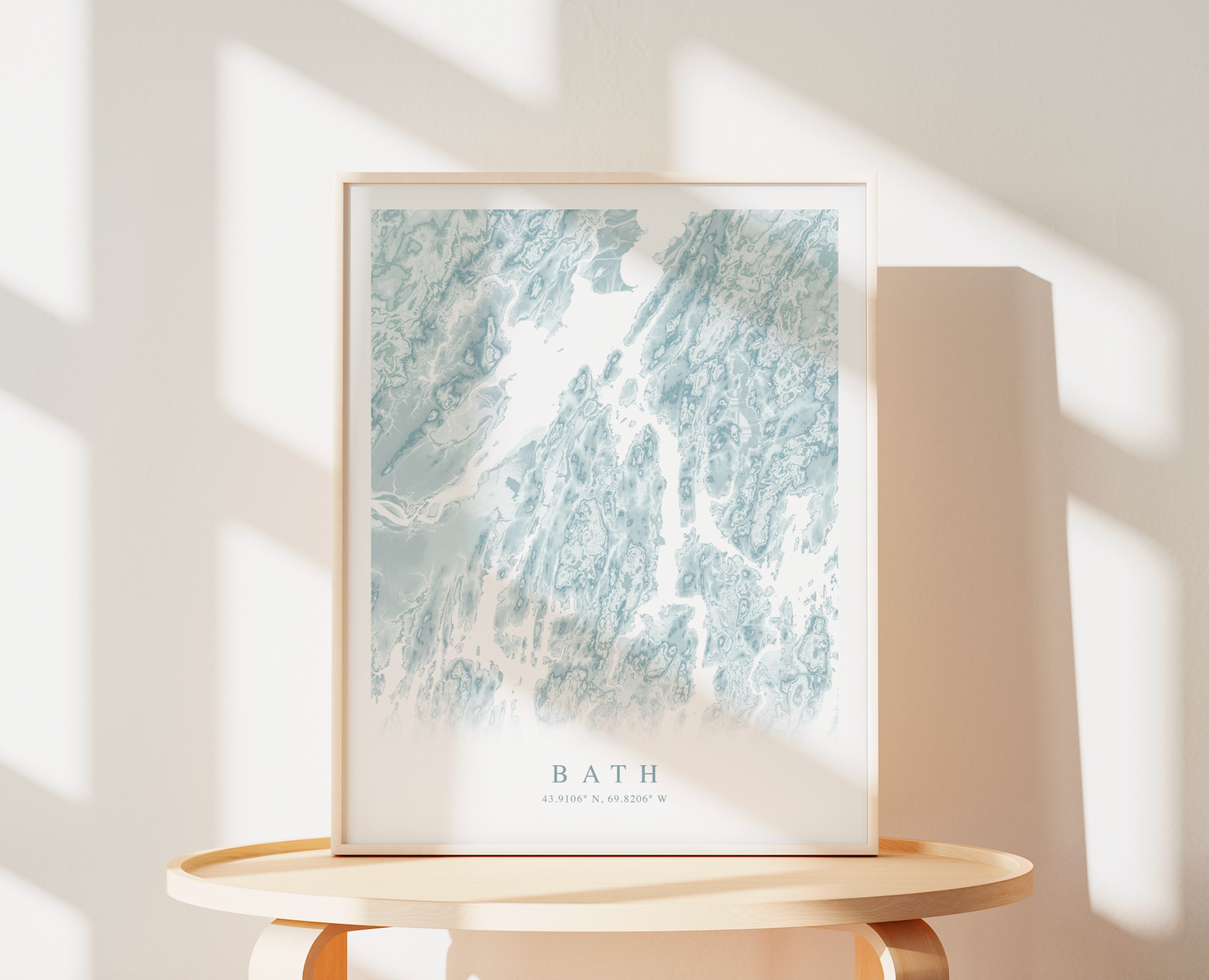 Bath Map Print