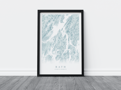 Bath Map Print