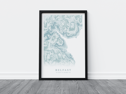 Belfast Map Print