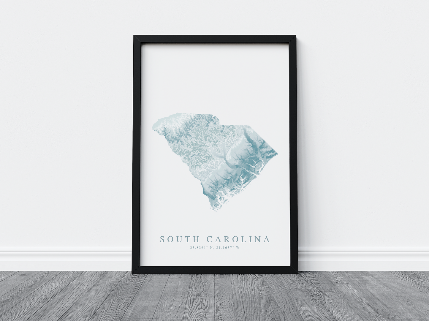 South Carolina Map Print