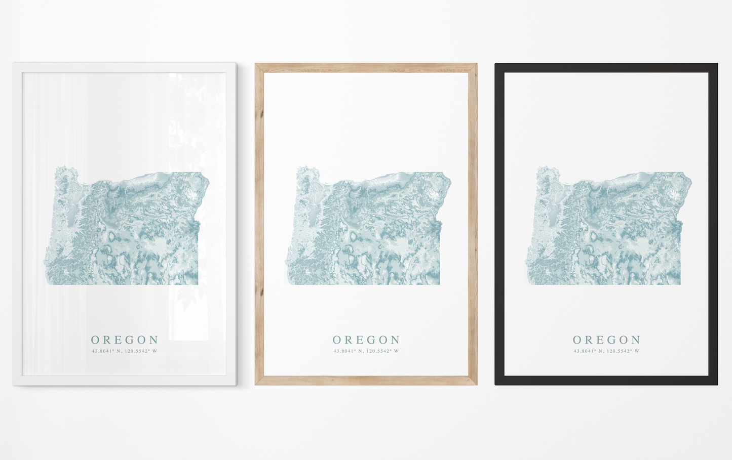 Oregon Map Print