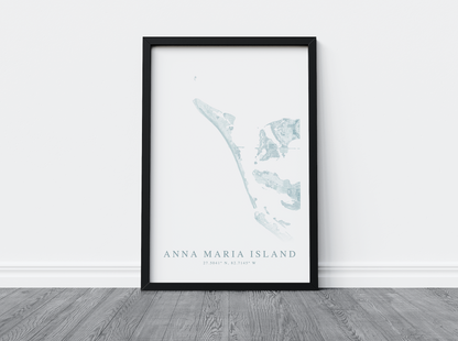 Anna Maria Island Map Print