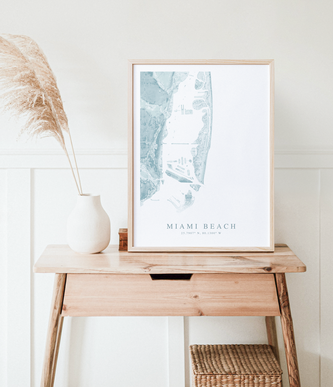 Miami Beach Map Print