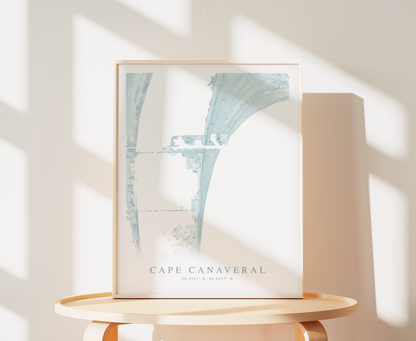 Cape Canaveral Map Print