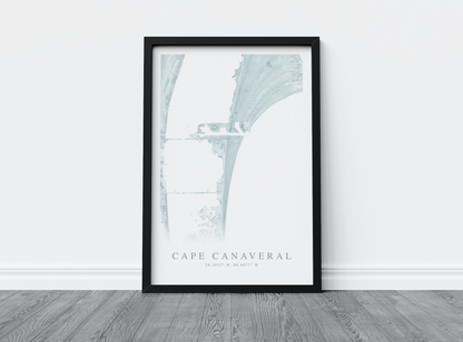 Cape Canaveral Map Print