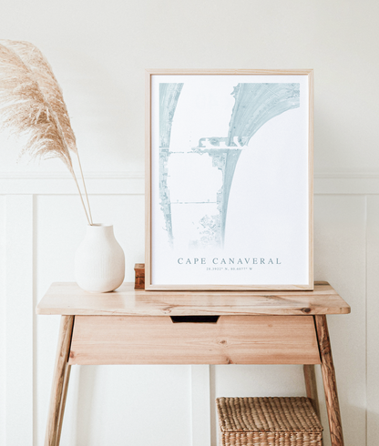 Cape Canaveral Map Print