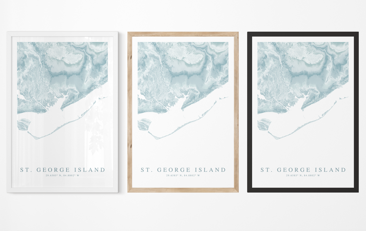 St. George Island Map Print